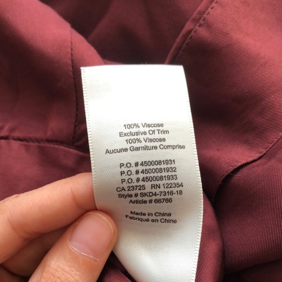 WILFRED Red Midi button-down Slit Skirt - Picture 17 of 17